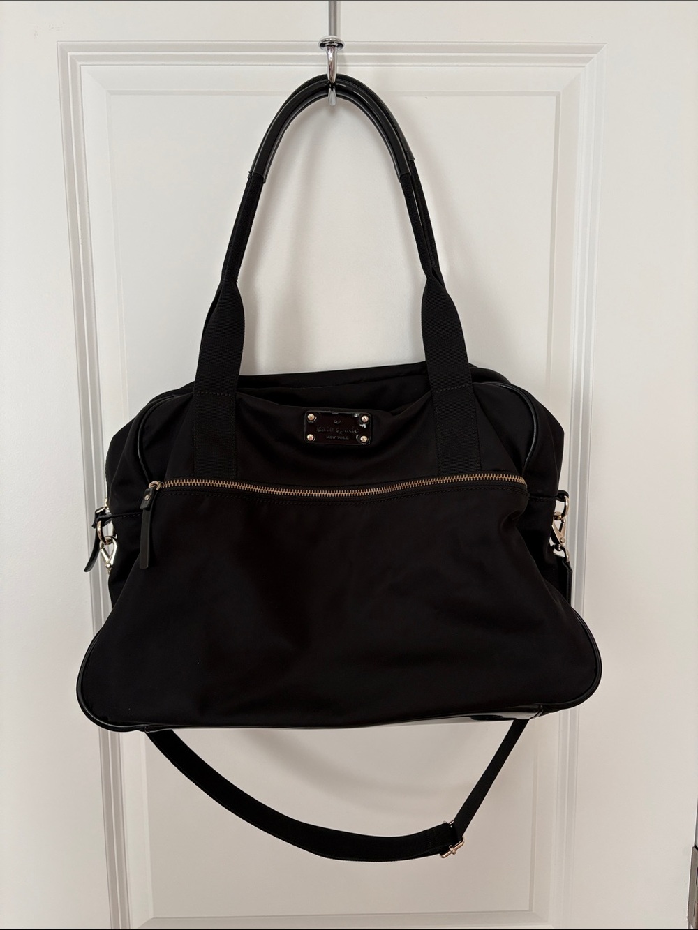 kate spade Black Nylon Tote with Shoulder Strap